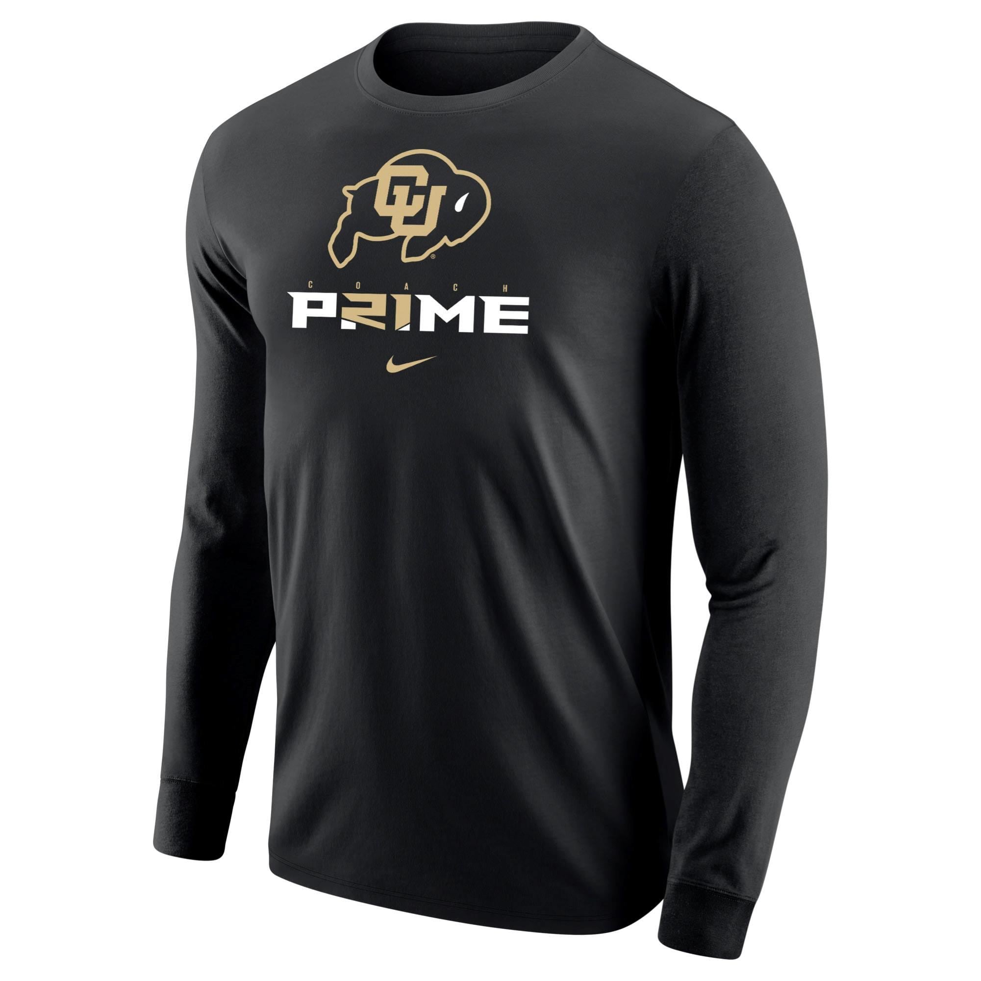 A black long sleeve Nike T-shirt with the CU Buffalo logo and 
